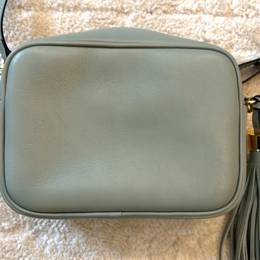 Valentino by Mario Valentino leather Mia Signature crossbody in Sage NWOT - Picture 4 of 9